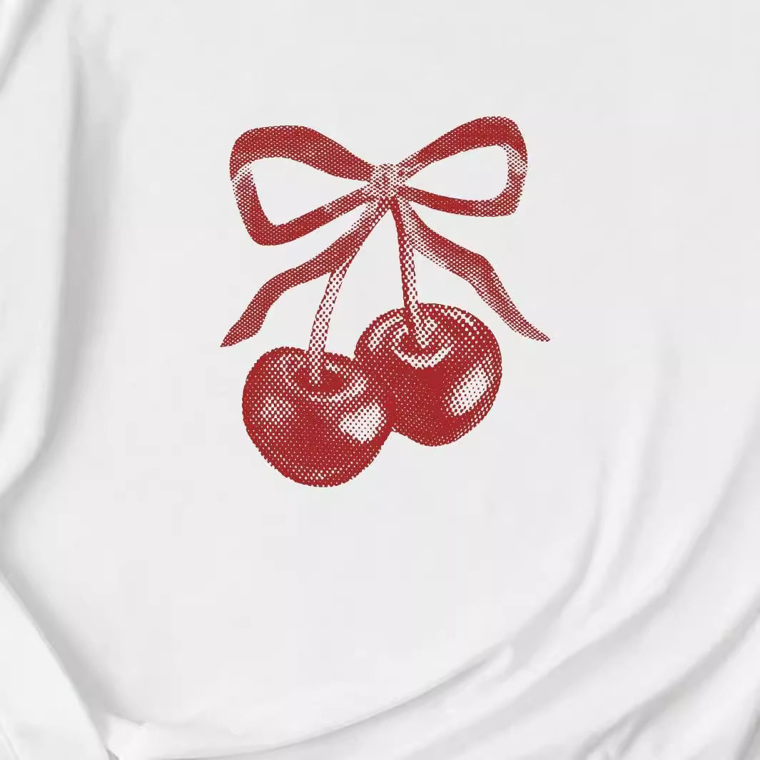 Cherry bow baby Tee